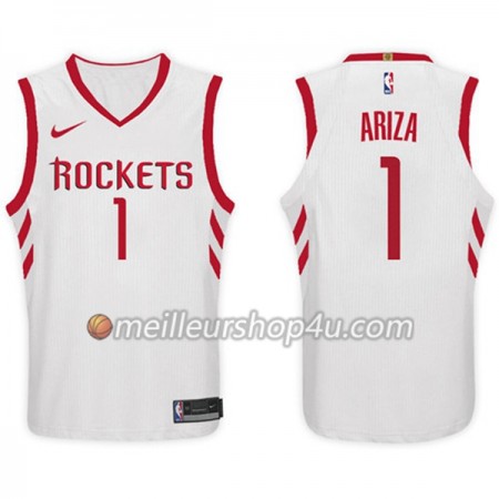 Maillot Basket Homme Houston Rockets Trevor Ariza 1 Nike 2017-18 Blanc Swingman